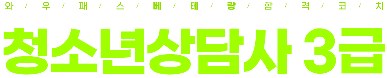 청소년상담사 3급