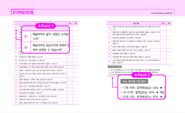 자기학습진단표