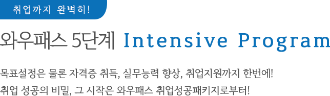와우패스 5단계 Intensive Program